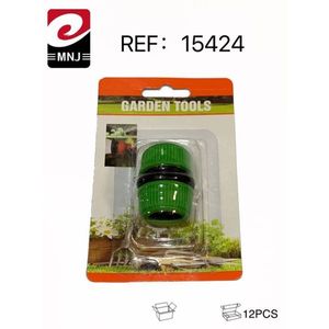 Connettore per tubo dell'acqua da giardino in plastica verde, 12 pezzi, per collegamento al tubo da giardino - Product Image 1