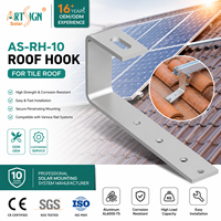 Système de montage solaire ArtSign OEM ODM pour toit en tuiles, crochet pour toit en tuiles, support de montage PV pour système de montage de panneaux solaires sur toit en tuiles ou en céramique