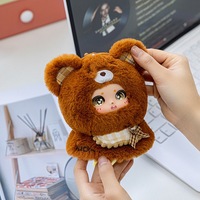 Neues Niedliches Vinyl-Gesicht Plüschtier, Kawaii Cartoon-Puppe Taschenanhänger, Trendige Sammelfigur, Geburtstagsgeschenk, Großhandel