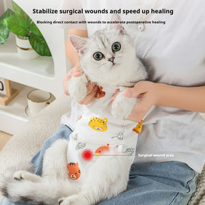 Ropa de Algodón Puro para Gatos, Cálida, Anti-Lamido, con Diseño de Lunares para la Prevención de la Pérdida de Pelo - Product Image 4