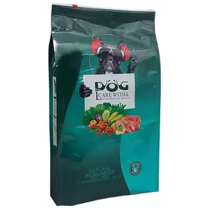 Bolsa de plástico con impresión personalizada para mascotas, rollo de película de embalaje y bolsa de embalaje para comida de perros y gatos, 20kg