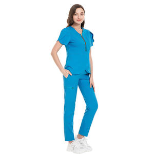 42036 en Stock cremallera abierta Lotus mujer cuerpo <span class=keywords><strong>traje</strong></span> <span class=keywords><strong>camisa</strong></span> manga larga Mujer <span class=keywords><strong>traje</strong></span> falda enfermera uniforme Tailandia - Product Image 2