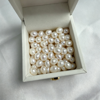 Perles d'eau douce Zhuji 7,3-8,3 mm, forme de riz, qualité AAA, lustre naturel brillant, perles en vrac bon marché