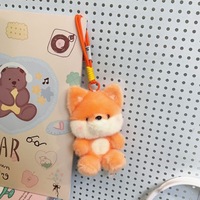 Adorable Porte-clés en Peluche Animal de 18 cm, Pendentif Mascotte en Peluche, Jouet en Vinyle, Cadeau, Breloque pour Sac, Porte-clés de Voiture, pour Machine à Grue
