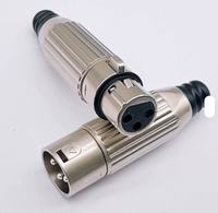 Nouveau câble XLR très vendu, connecteur XLR 3P mâle-femelle de haute qualité tout en métal pour instrument de musique