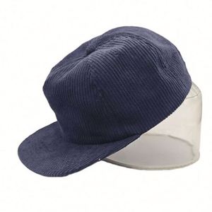5-panel Flat Brim Corduroy <b>Hats</b> With Custom logo Design Unstructured Caps Sport Snap Back Caps - Product Image 1