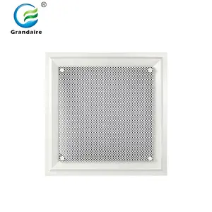 HVAC System Removable Core Perforated Plate Ceiling Air Diffusers for Air Intake