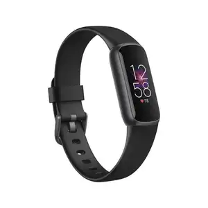 Fitbit Luxus Fitness und Wellness Tracker Schlafüberwachung und Herzfrequenz 24/7, schwarz/Graphit, eine Größe