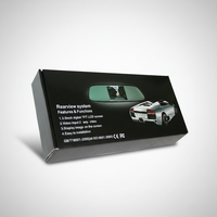 Sistema de Cámara de Aparcamiento con Visión Nocturna e Infrarrojos para Automóvil, Impermeable, de 4.3 Pulgadas, con Cámara de Reversa y Espejo Retrovisor