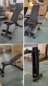 <span class=keywords><strong>Banc</strong></span> <span class=keywords><strong>de</strong></span> <span class=keywords><strong>musculation</strong></span> pliable FRS stable et multifonctionnel, réglable en inclinaison (7 niveaux), plat et déclinant, pour haltères, idéal pour la maison et la salle <span class=keywords><strong>de</strong></span> sport - Product Image 4