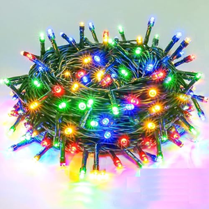 Décorations de Noël en promotion, 10 mètres, 100 ampoules LED, lumières de Noël sans fil, Luces De Navidad - Product Image 1