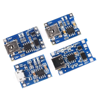 Module de charge de batterie au lithium TP4056 1A avec interface TYPE-C/Micro USB, protection 2-en-1 contre les surcharges et les décharges excessives