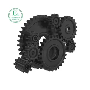 Free Sample large plastic gear rack and pinion cnc machining pom nylon parts peek small planetary gears spur worm gear set