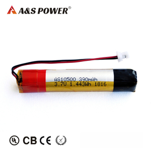 โรงงานผลิตแบตเตอรี่ลิเธียมไอออนทรงกระบอกแบบชาร์จได้ 10500 3.7V 390mAh พร้อมการรับรอง UN38.3 - Product Image 2