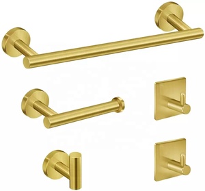 Producto caliente 304, gancho para ropa de abrigo de acero inoxidable, <span class=keywords><strong>toallero</strong></span> de baño montado en la pared, <span class=keywords><strong>juego</strong></span> de <span class=keywords><strong>portarrollos</strong></span> de papel higiénico para Hotel - Product Image 6