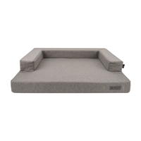 Canapé-lit orthopédique de luxe pour chien PEPPY BUDDIES, avec base et traverses en mousse à mémoire de forme, confortable, très vendu, avec fermeture éclair et base antidérapante