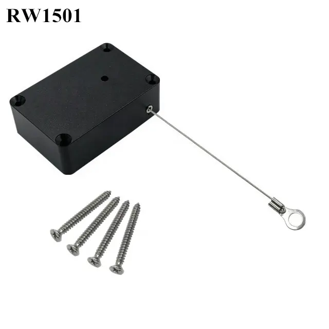 RUIWOR RW0601 كابل مكعب الشكل مضاد للسرقة سحب بالإضافة إلى وظيفة التوقف حلقة طرفية الثقب الداخلي 3 ملليمتر 4 ملليمتر 5 ملليمتر للاختيار