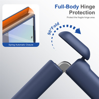 Nouvelle coque de téléphone en PC rigide avec écran en verre trempé intégré pour Samsung Z Fold 7 6 3 4 5 8 Ultra, chargement magnétique, protection intégrale de la charnière