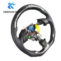 Volant sport en fibre de carbone forgée avec éclairage LED pour Honda Accord 7ème génération CL7 2003 2004 2005 2006 2007 2008