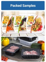 Máquina de envasado al vacío de carne y gas, máquina de envasado de comida lista, bandeja de mapa, sellador de bandeja de atmósfera modificada de alimentos cocidos