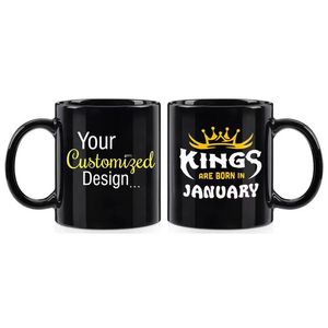 Tasses de 11 oz personnalisables avec logo, fourniture transfrontalière, tasse en céramique noire de 11 oz à motif floral, tasse <span class=keywords><strong>Endorphin</strong></span>, tasse à sublimation - Product Image 4