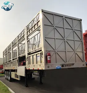 Animal livestock semi truck cargo side wall trailer for sale