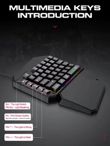Meistverkaufte Optische Gaming-Maus und Tastatur-Kombination Beide Kabelgebunden mit Mikrofon und <span class=keywords><strong>Touchpad</strong></span> für Kinder Neue Desktop-Anwendung - Product Image 4