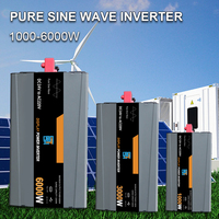 5000瓦纯正弦波逆变器智能数字显示Dc至交流12V 220V离网电源逆变器