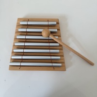 7-Note Aluminum Tone Chimes Bar Percussion Educational Toys for Kids Music Class Rhythm Training Teaching Aid