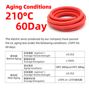 سلك كهربائي مرن من السيليكون مخصص UL 3530 مقاس 26 24 22 20 AWG من النحاس المطلي بالقصدير 2.55 مم - Product Image 4