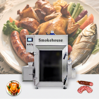 Fumoir Électrique Industriel en Acier Inoxydable SUS304, Four Commercial pour Viande/Poisson/Saucisse, Machine à Fumer le Porc, le Poulet et la Dinde