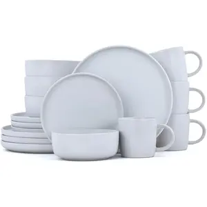 Wholesale Table Ware Stoneware Dinner Set Dinnerware Sets European Luxury Fine Ceramic Tableware 16 Pcs