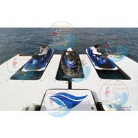 Plateforme flottante gonflable en forme de E pour jet ski, pont antidérapant en EVA, structure Drop-Stitch, PVC robuste