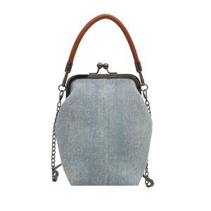 Nouveaux sacs en jean de mode printemps en gros, derniers sacs à main de créateur pour femmes, petits sacs à main, sacs à bandoulière à chaîne, fermeture à fermoir, usage quotidien - Product Image 5