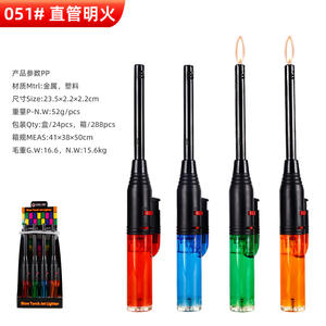 Briquets torche à gaz butane rechargeables - Product Image 3