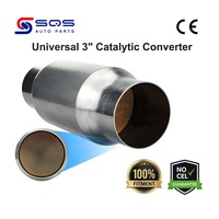 Convertisseur catalytique universel SQS OEM/ODM de haute qualité 3 pouces, 200/400 cellules, noyau métallique Euro 4/5/6 DPF DOC avec certification CE