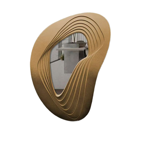 83X54CM Modern Easter Customs Superior Quality Home Decor Irregular Shaped Wall <b>Mirrors</b> Wood <b>Frame</b> Living Room Hangings - Product Image 1
