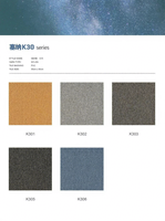Dalles de moquette en nylon résistantes aux taches 25x100cm, à dos rigide en PVC, dalles de sol modulaires modernes pour les sièges d'entreprises