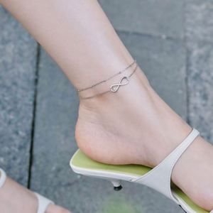 Dylam Chaînes de cheville en argent sterling 925 plaqué or 14 carats avec perles en forme de cœur et alphabet A-Z, bijoux fins et élégants pour femmes - Product Image 3