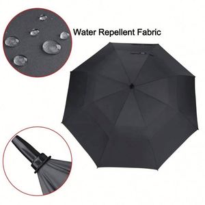 OEM Factory Wholesale Auto-Open Golf <b>Umbrella</b> Big Size <b>Windproof</b> UV Proof Custom Logo Print Straight Promotional Gift Cheap - Product Image 5