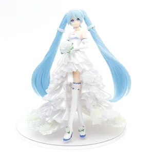 wedding bride white dress miku Model Statue Collection Anime Action Figures Kids Boys Girl Toys For Children Birthday Gift