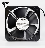 Ventilateur de refroidissement AC OEM/ODM 20060 200*200*60mm 110/220/380V, cadre en aluminium étanche, double roulement à billes, ventilateur axial sans balais