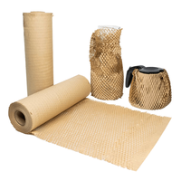 Papier d'emballage pour bouquet de fleurs de luxe, papier kraft nid d'abeille avec impression pour l'emballage de cadeaux