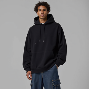 TKAN749 OEM personalizado de alta calidad de los hombres de peso pesado de gran tamaño 100% algodón francés Terry Hoody impresión letras 3D ropa de punto - Product Image 3