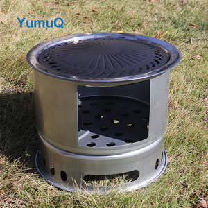 YumuQ precio <span class=keywords><strong>de</strong></span> fábrica barato carbón madera Pellet calefacción acero portátil al aire libre Camping cocina estufa - Product Image 3