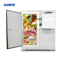 Chambre froide mobile compacte avec unité de condensation monobloc 2HP -18°C pour poisson, viande et glace