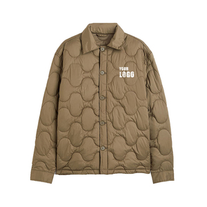 Veste matelassée unisexe à logo personnalisé, finition brillante, noir brillant, manteau à bulles classique, veste d'hiver chaude à capuche, vêtements décontractés, fabrication OEM - Product Image 6
