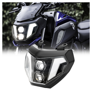 <span class=keywords><strong>Phare</strong></span> Avant <span class=keywords><strong>LED</strong></span> Moto Étanche IP68 DRL pour Yamaha MT07 MT09, Compatible avec Yamaha MT09 2014-2016 et Yamaha <span class=keywords><strong>MT</strong></span>-<span class=keywords><strong>07</strong></span> 2017-2019 - Product Image 1