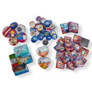 High Quality Crystal Clear 3D <b>Glass</b> <b>Dome</b> Souvenir Three-Dimensional Magnet - Product Image 1