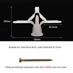 พลาสติกคุณภาพสูง ผลิตในจีน ตัวยึดผนังแบบกลวง สำหรับ<span class=keywords><strong>ยิ</strong></span><span class=keywords><strong>ป</strong></span>ซั<span class=keywords><strong>ม</strong></span> - Product Image 4